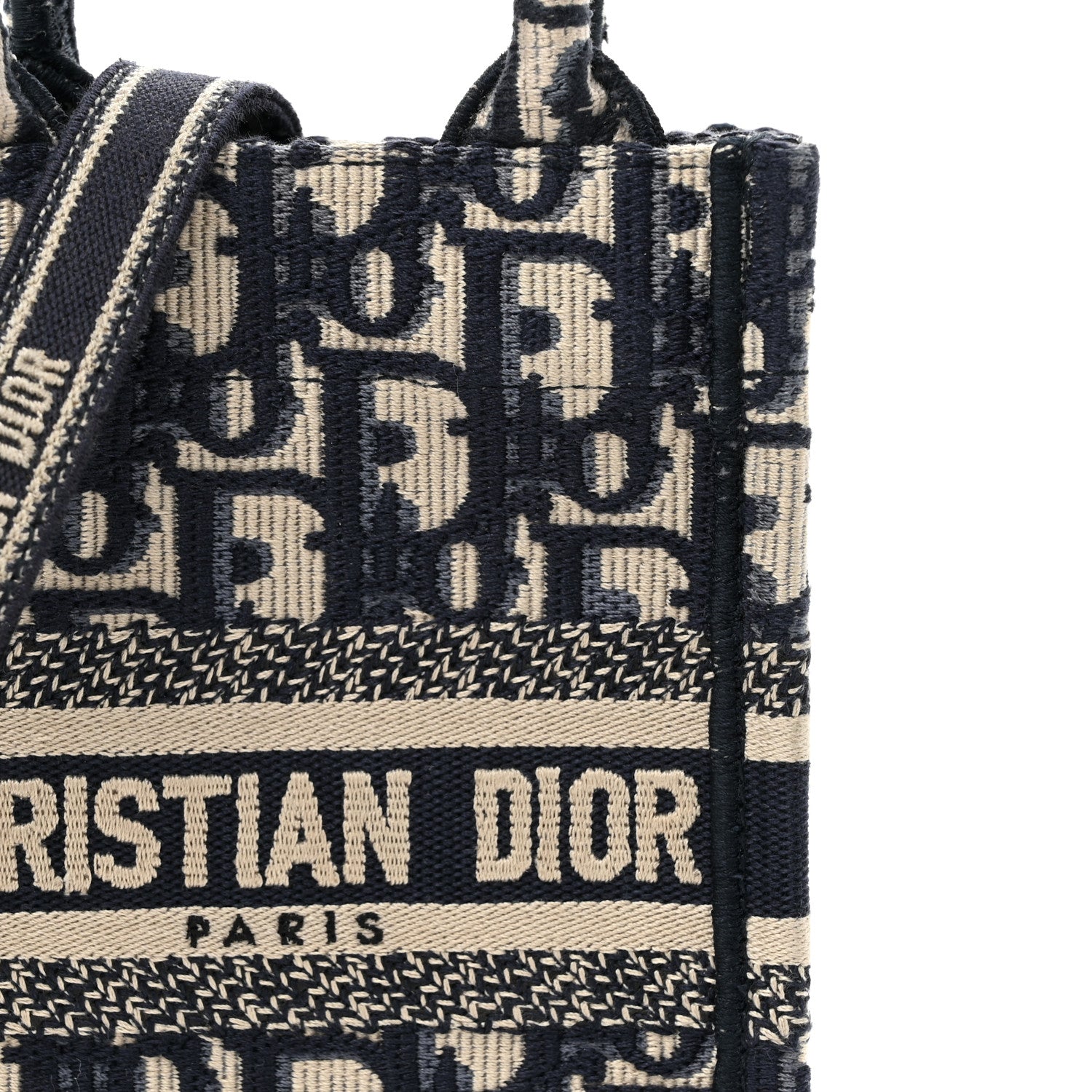 Christian Dior Oblique Mini Book Tote Phone Bag Blue 1698439