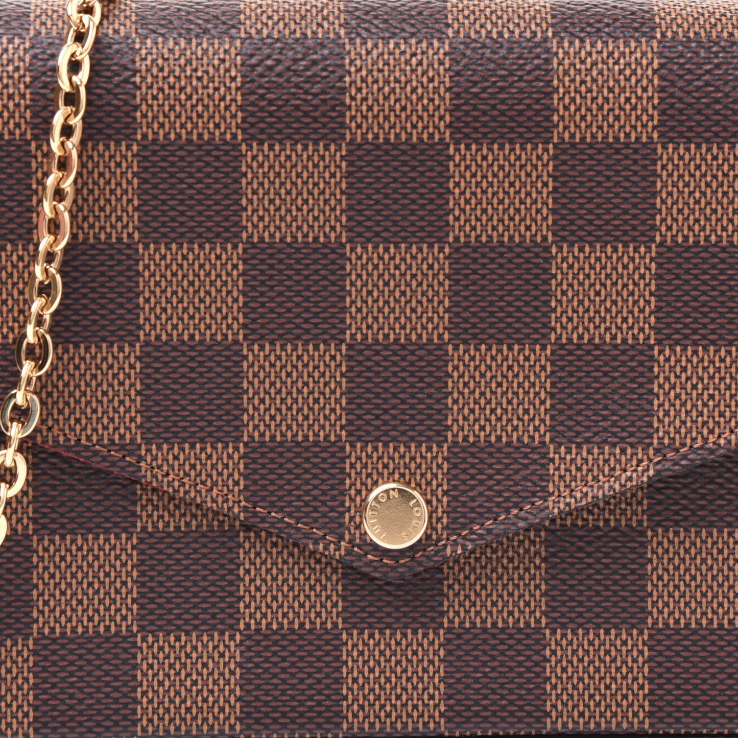 Damier Ebene Pochette Felicie Chain Wallet