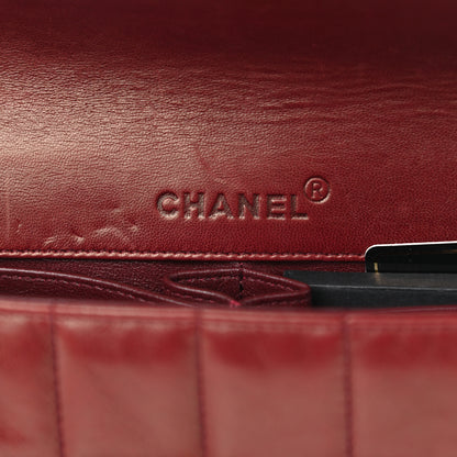 Chanel Lambskin East West Chocolate Bar Flap Bordeaux 6 of 12