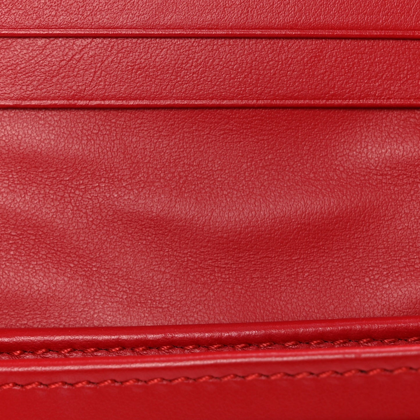 Calfskin Matelasse GG Marmont Card Case Wallet Hibiscus Red