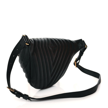 Louis Vuitton Calfskin Quilted New Wave Bumbag Black 3 of 10
