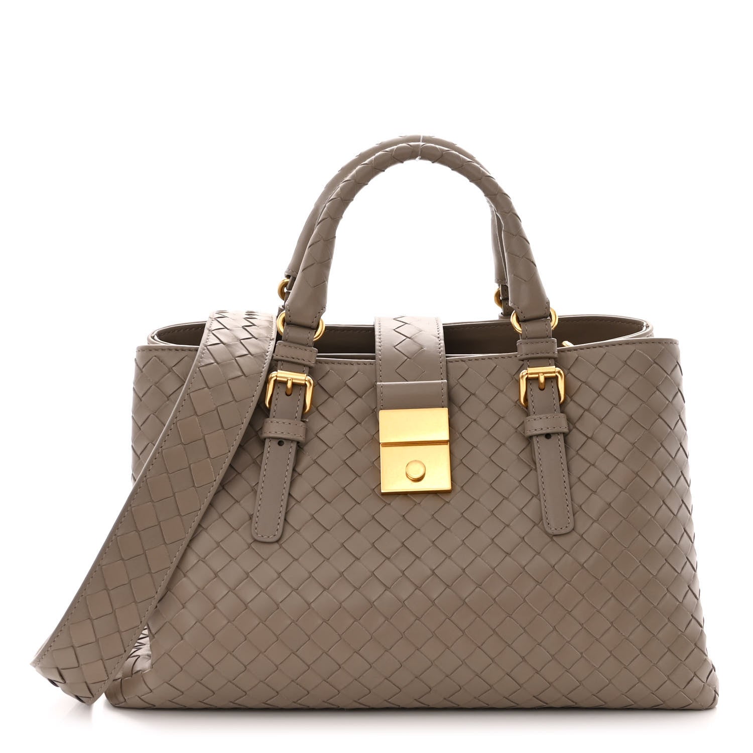 Bottega Veneta Light Calf Intrecciato Small Roma Beige 1 of 11