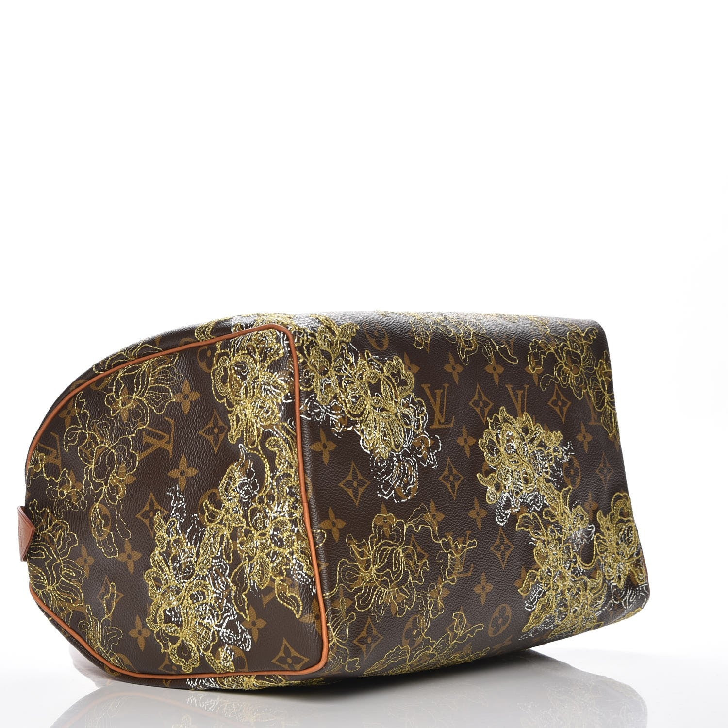 Louis Vuitton Monogram Dentelle Speedy 30 Gold 4 of 7