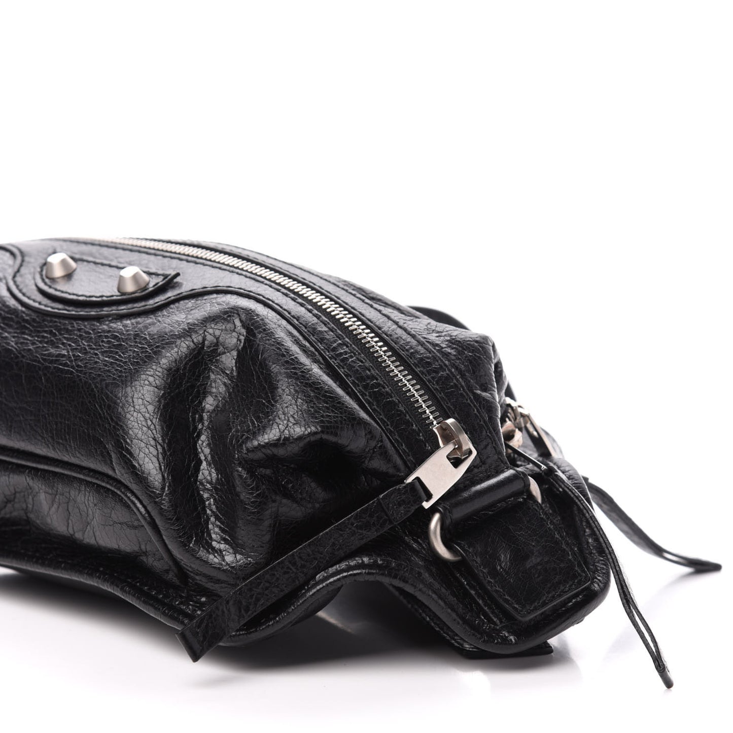 Lambskin Classic Hardware Neo Lift Hip Bag Black