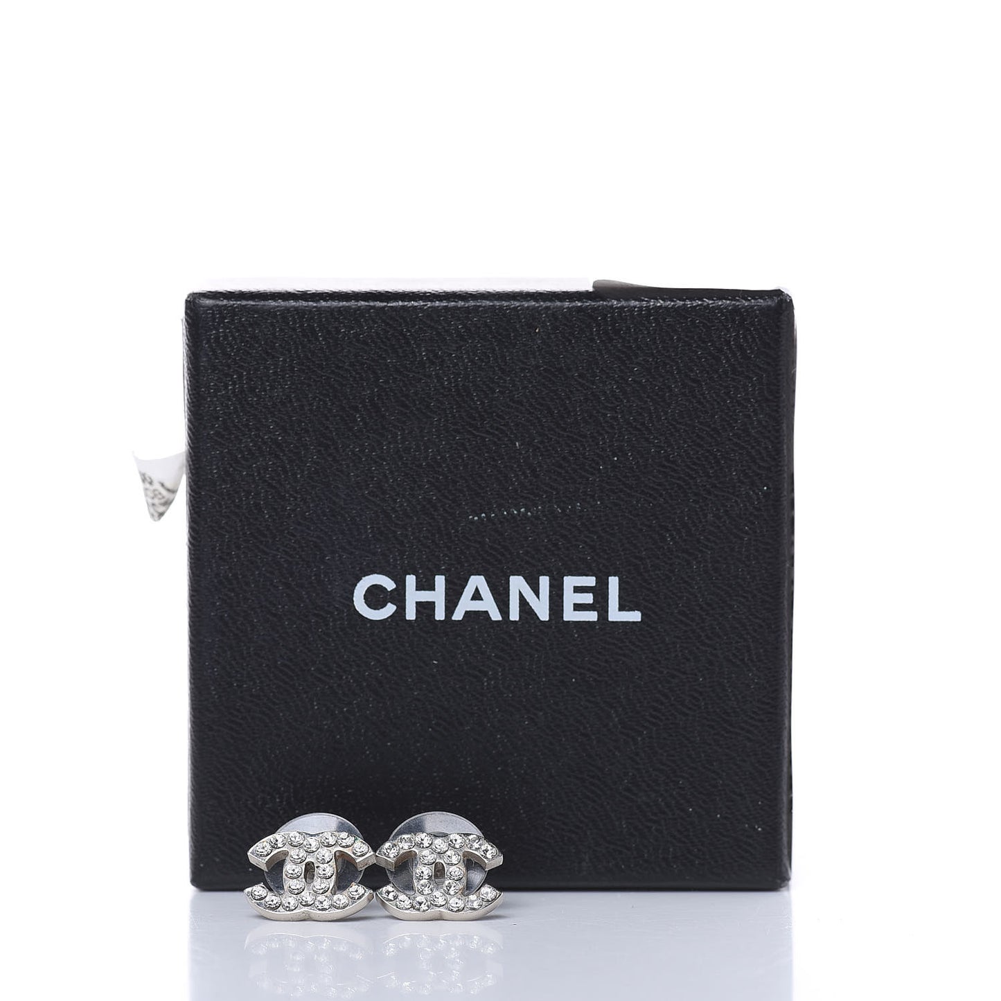 Crystal Mini Timeless CC Earrings Silver