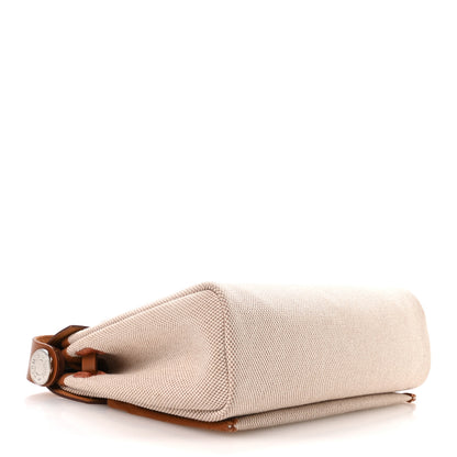 Hermes Military Toile Vache Hunter Herbag Zip Retourne 20 Ecru Beige Fauve 4 of 10