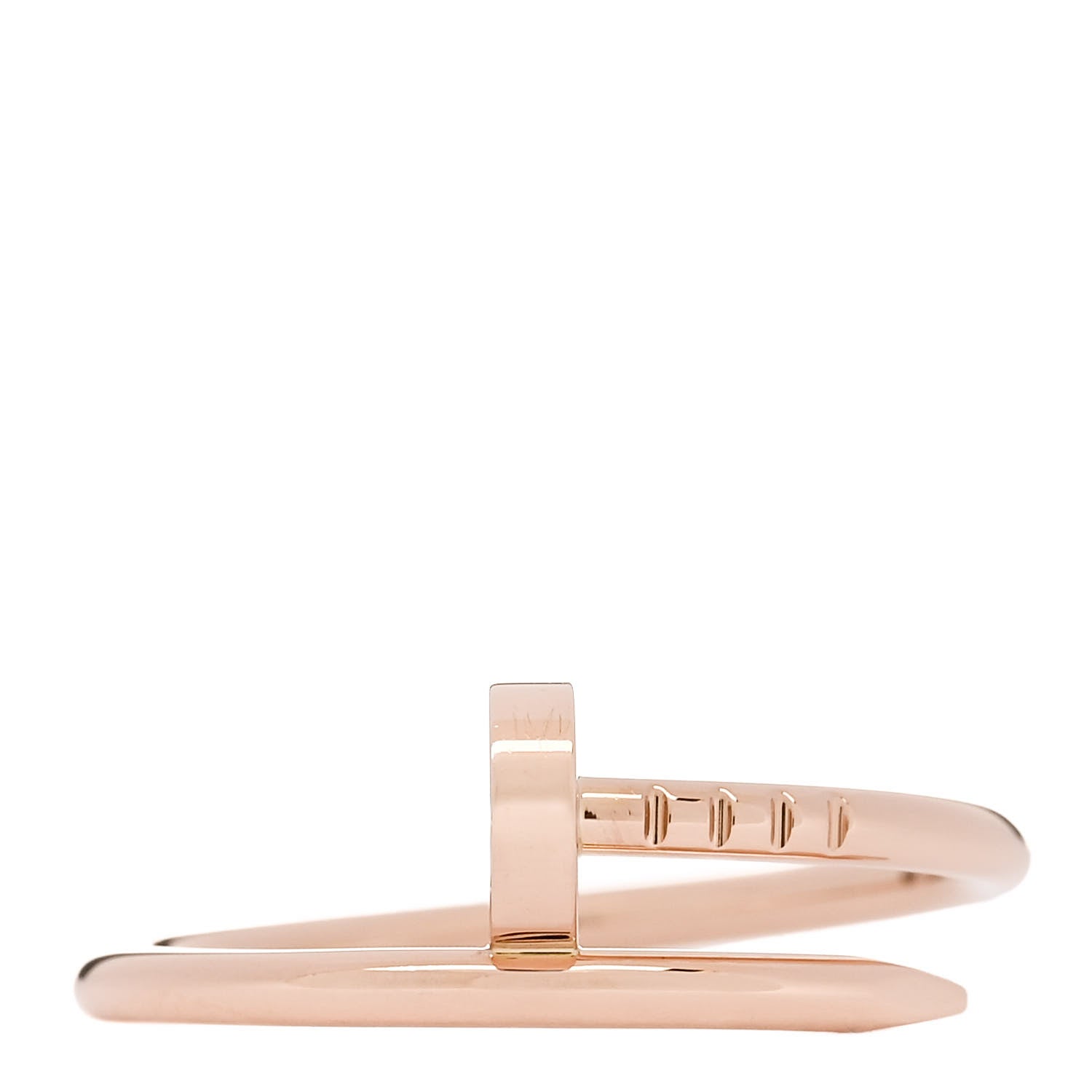 Cartier 18K Pink Gold Small Juste Un Clou Ring 56 7.5 1 of 7