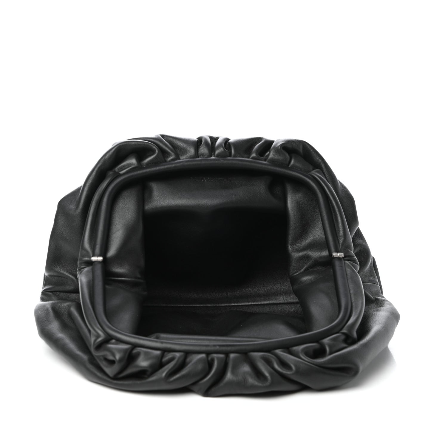 Smooth Butter Calf The Pouch Oversized Clutch Black