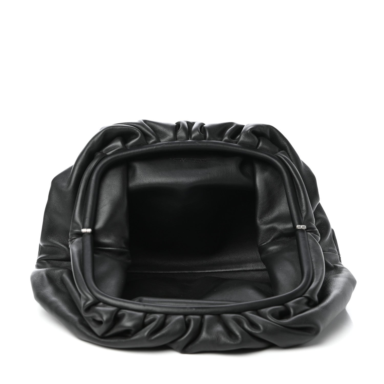 Bottega Veneta Smooth Butter Calf The Pouch Oversized Clutch Black 5 of 9
