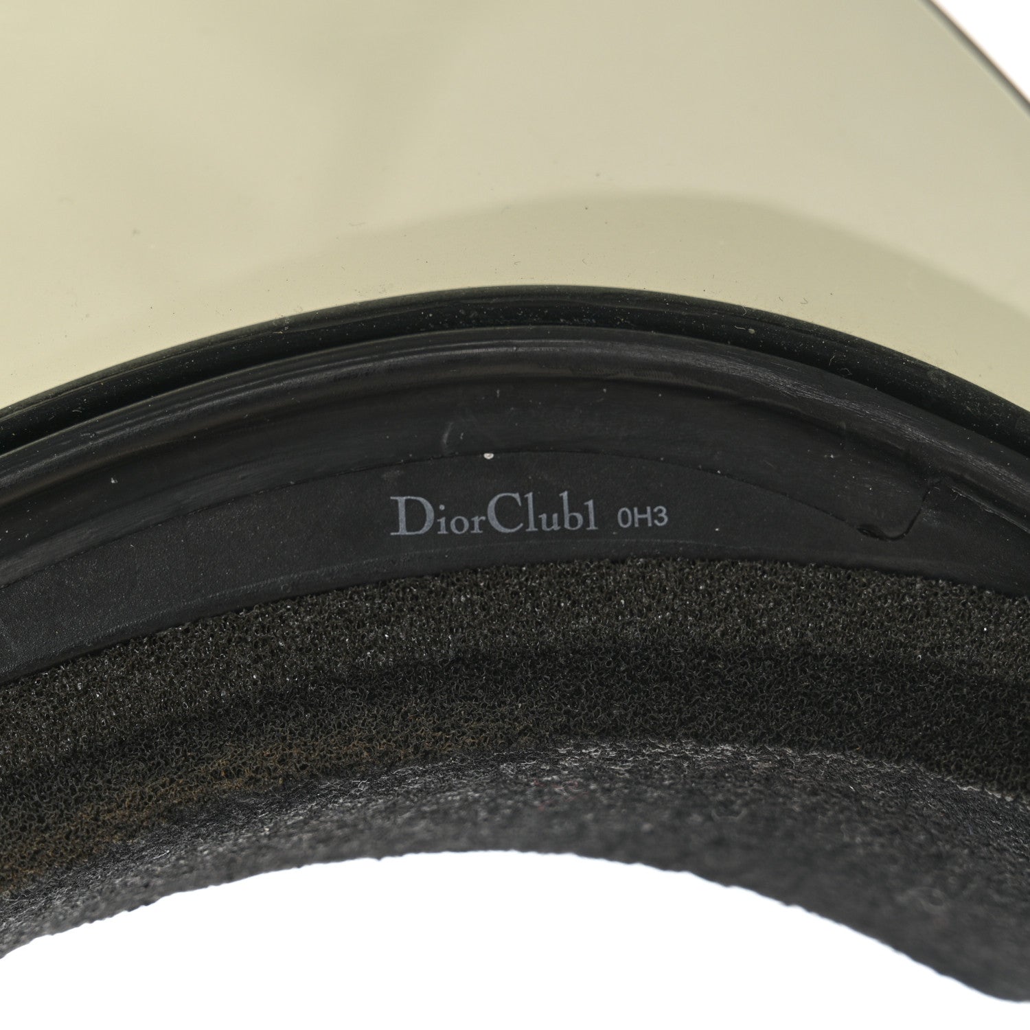 Christian Dior Mirrored DiorClub1 Sun Visor Black 10 of 10