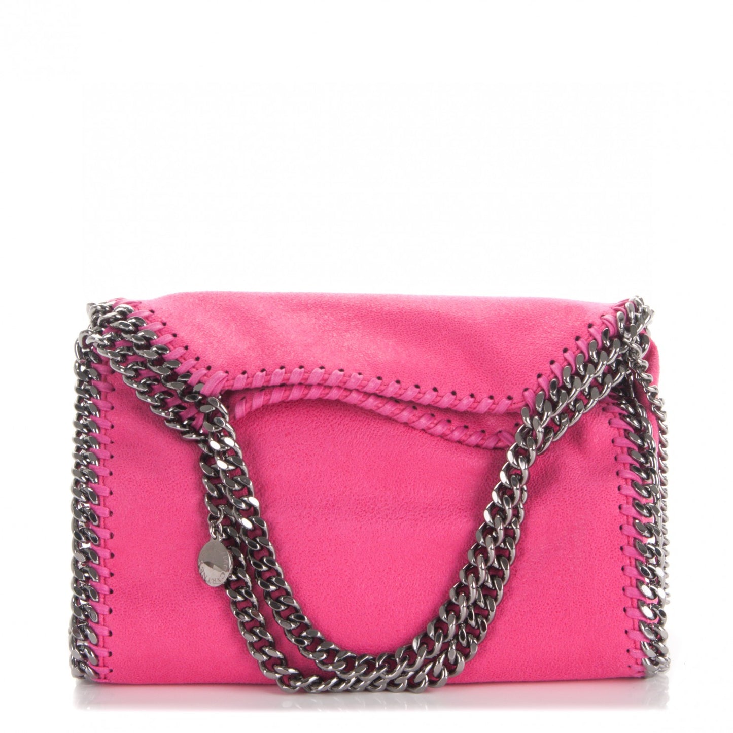 Shaggy Deer Mini Falabella Tote Hot Pink
