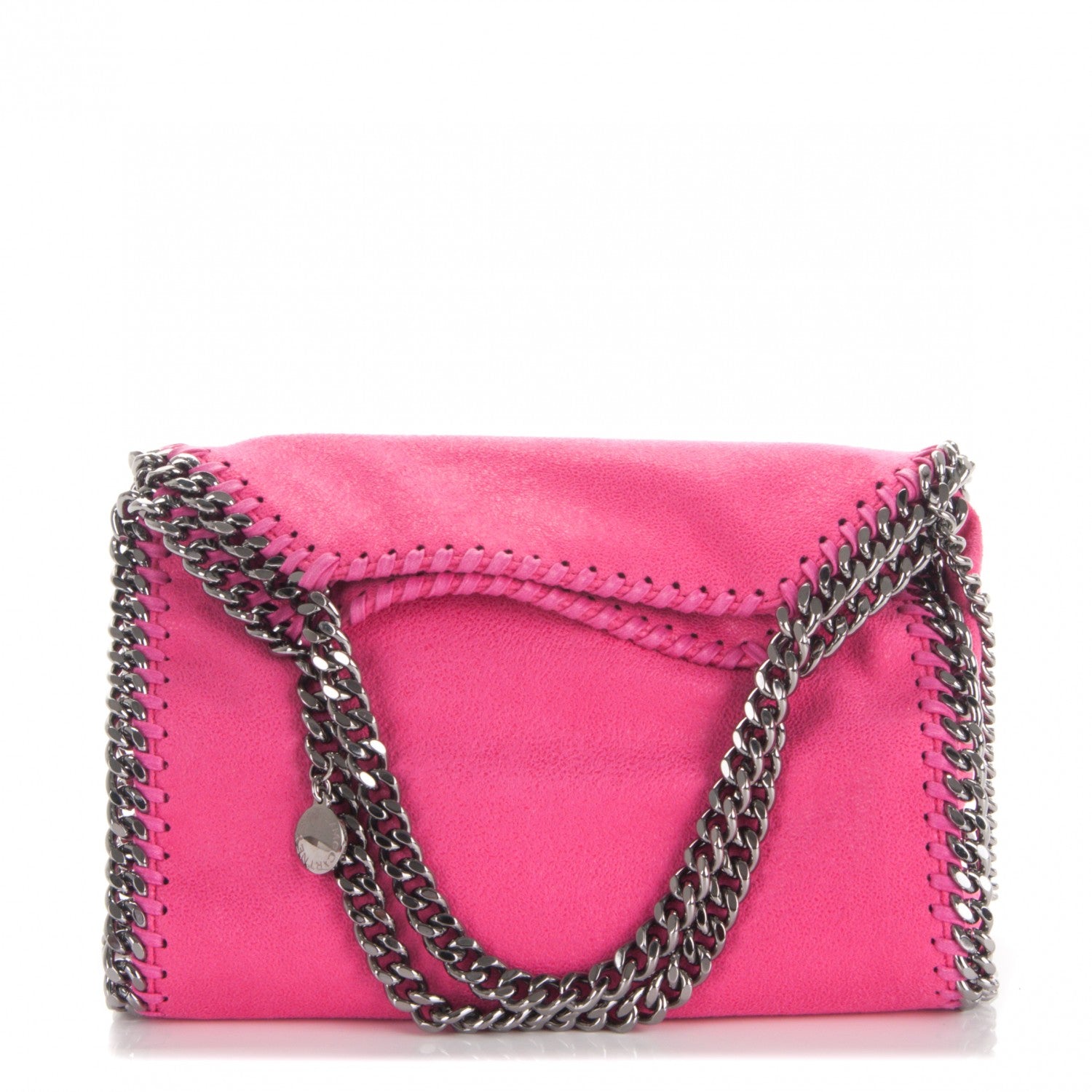 Stella McCartney Shaggy Deer Mini Falabella Tote Hot Pink 1 of 9