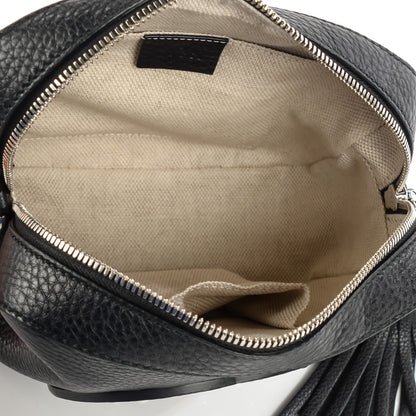 Gucci Pebbled Calfskin Studded Small Soho Disco Bag Black 6 of 8