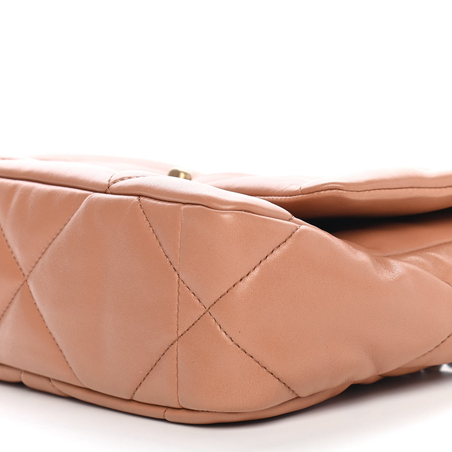 Lambskin Quilted Medium Chanel 19 Flap Brown