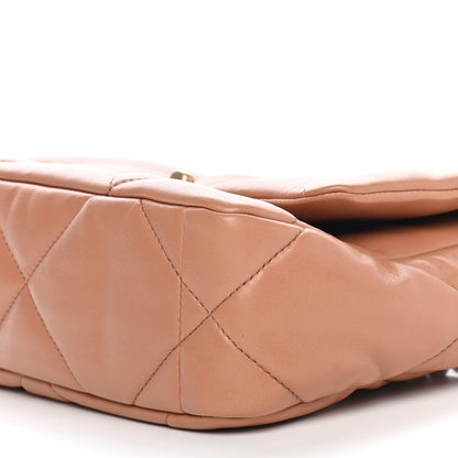 Chanel Lambskin Quilted Medium Chanel 19 Flap Brown 9 of 9