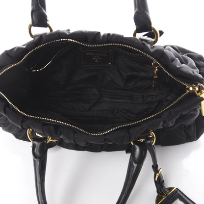 Prada Tessuto Nylon Nappa Gaufre Bag Black 4 of 8