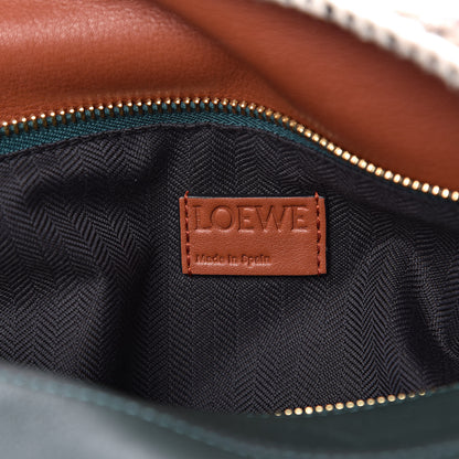 Loewe Tweed Calfskin Medium Puzzle Bag Emerald 6 of 12