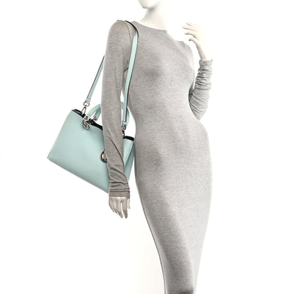 Christian Dior Bullcalf Medium Diorissimo Tote Light Blue 3 of 12