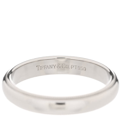 Tiffany Platinum 4mm Together Milgrain Wedding Band Ring 58 8.5 4 of 4