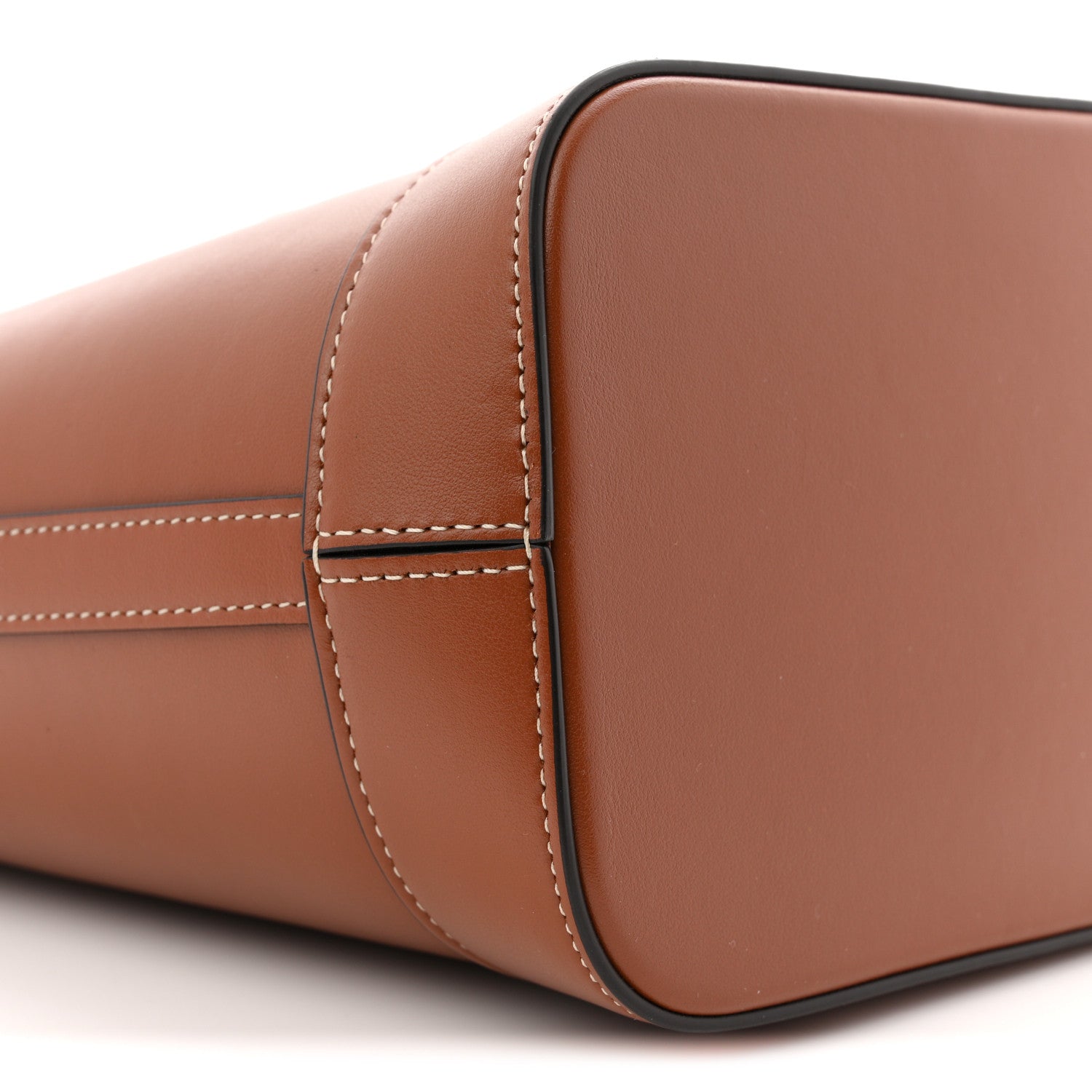 Celine Smooth Calfskin Small Cuir Triomphe Bucket Bag Tan 9 of 11