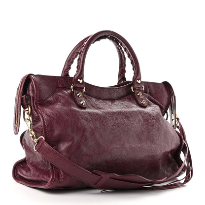Balenciaga Agneau Classic Gold Hardware City Violet Prune 3 of 9