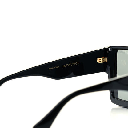 Louis Vuitton Acetate Swarovski Crystal Cyclone Sunglasses Z1578W Black 5 of 8