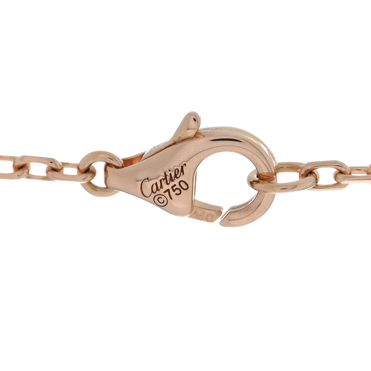 18K Pink White Yellow Gold Diamond Trinity Pendant Necklace