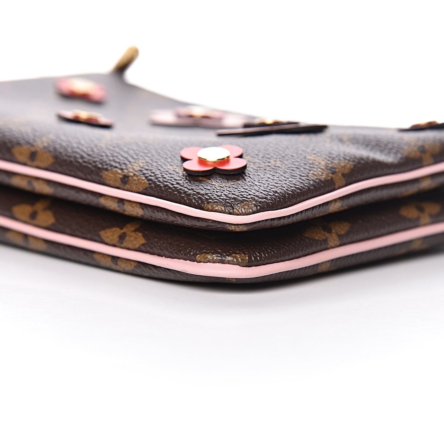 Monogram Blooming Flowers Double Zip Pochette