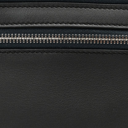 Hermes Taurillon Cristobal Cityslide Belt Bag PM Bleu Indigo Vert Cypress 8 of 10