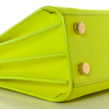 Saint Laurent Calfskin Nano Sac De Jour Neon Yellow 8 of 22