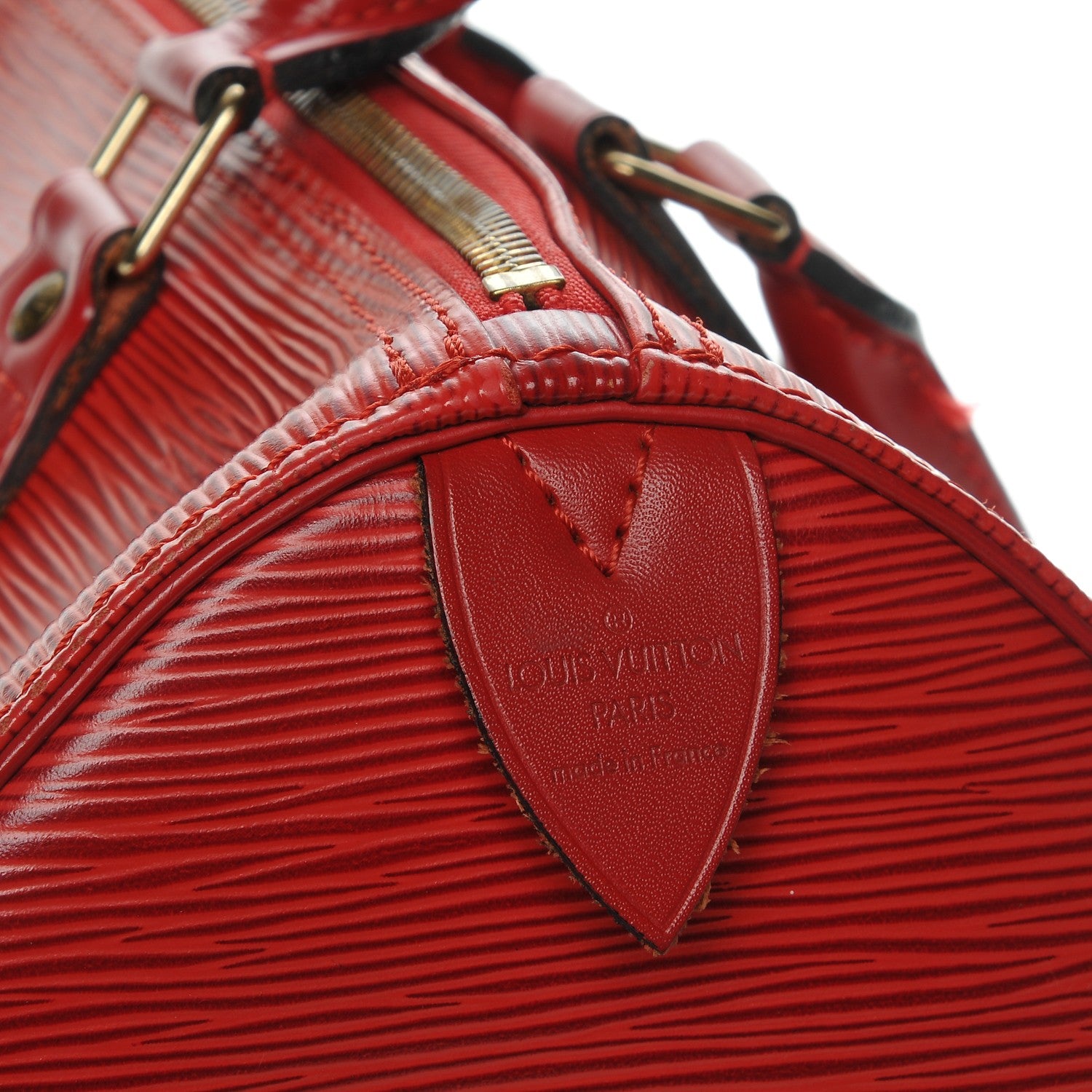 Louis Vuitton Epi Speedy 30 Rouge 7 of 13