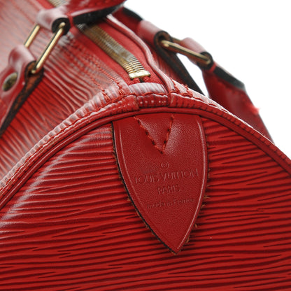 Louis Vuitton Epi Speedy 30 Rouge 7 of 13