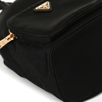 Prada Saffiano Tessuto Nylon Mini Bucket Crossbody Bag Black 11 of 12