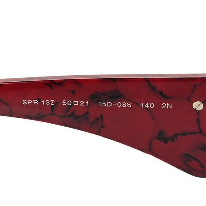Prada Acetate Symbole Sunglasses SPR 13Z Red Marble 6 of 8