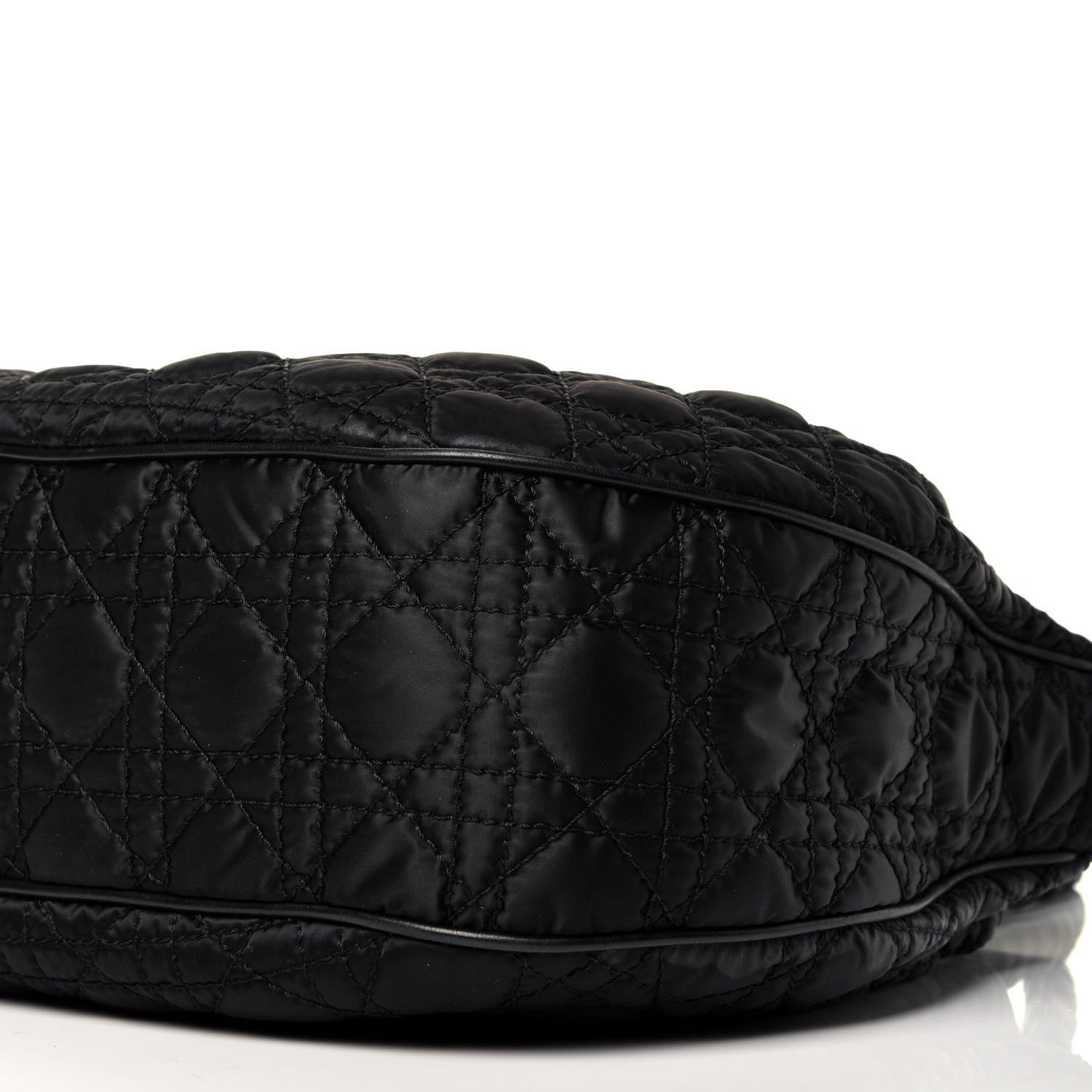 Christian Dior Nylon Cannage Shopper Tote Black 9 of 9