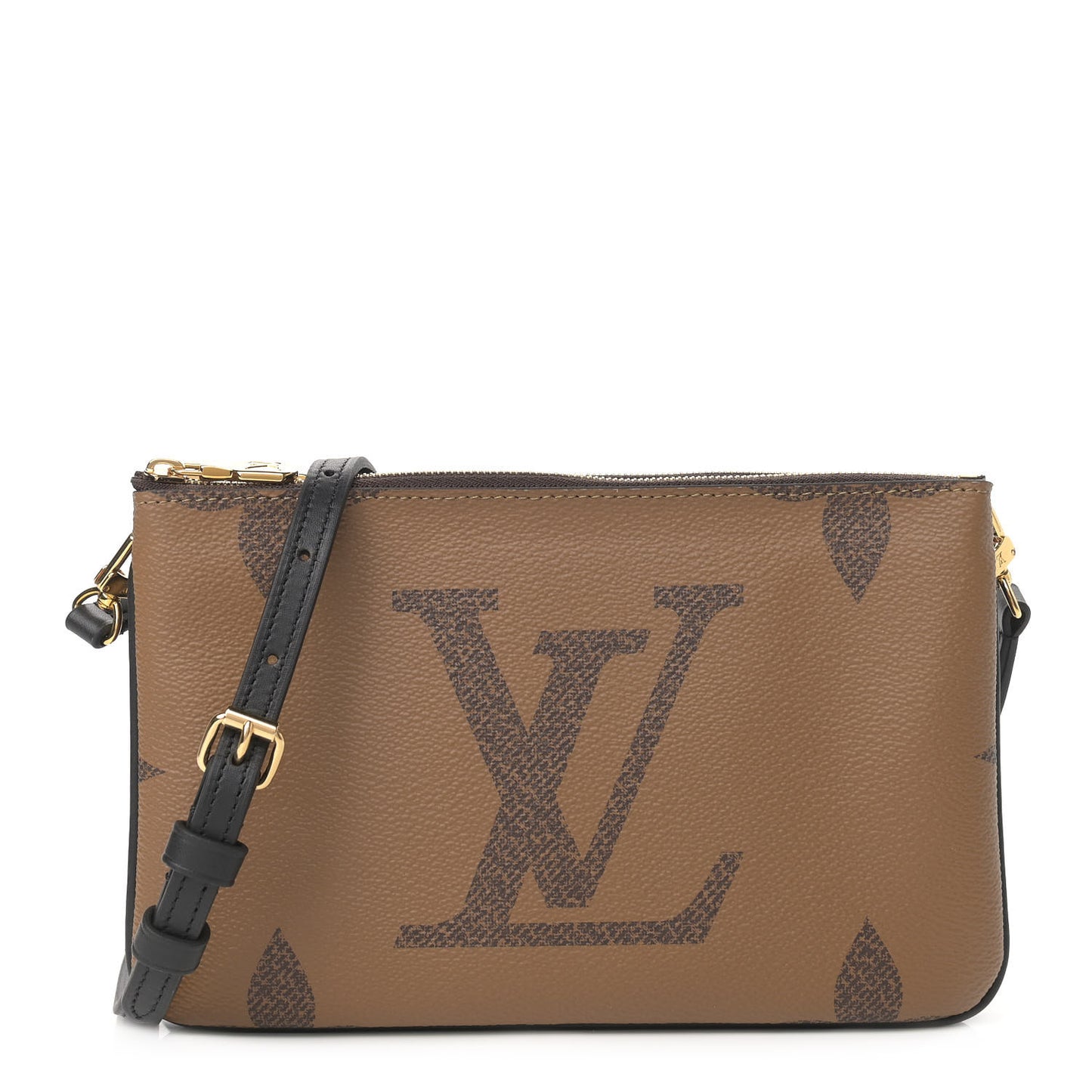 Reverse Monogram Giant Double Zip Pochette