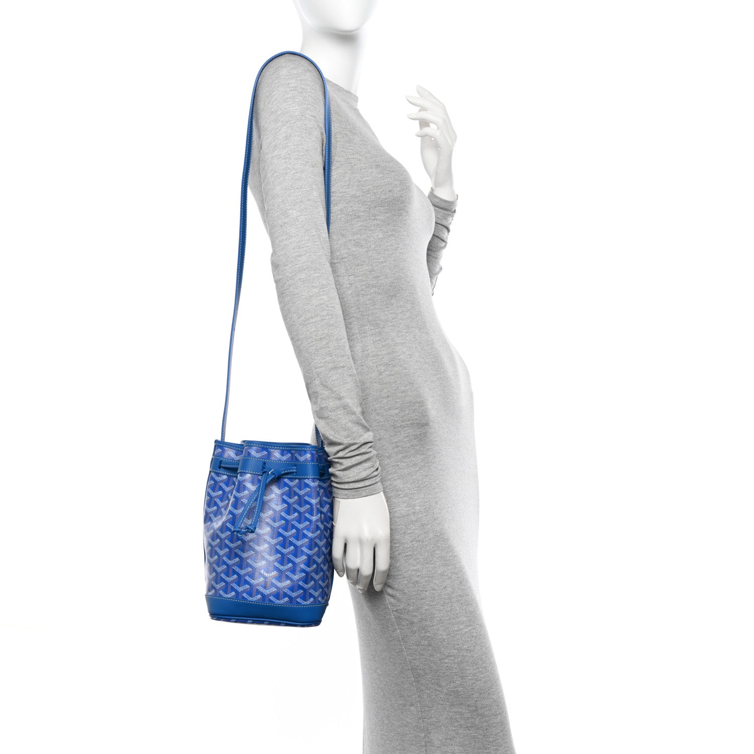 Goyard Goyardine Petit Flot Bucket Bag PM Sky Morning 2 of 9