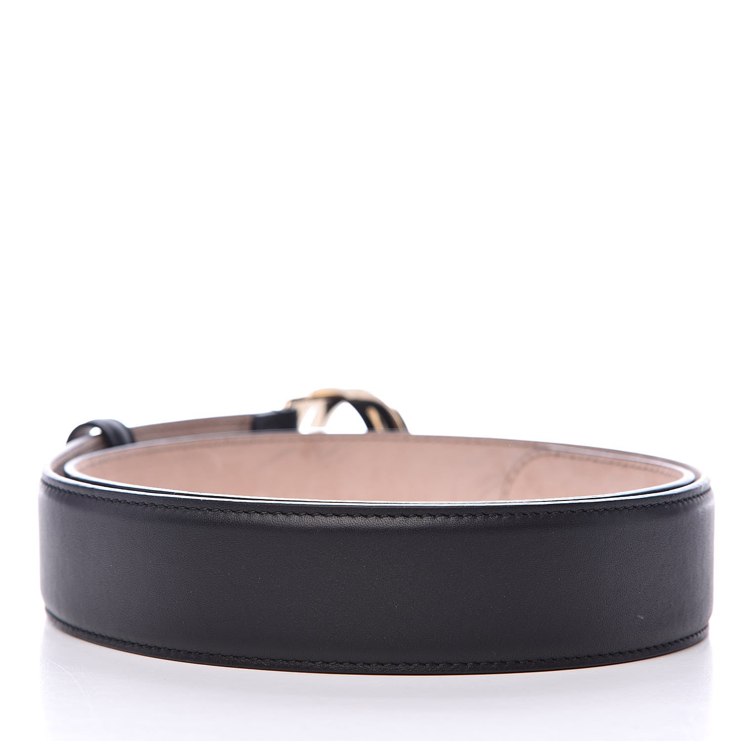 Gucci Calfskin Interlocking G 37mm Belt 85 34 Black 3 of 8