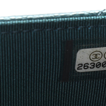 Chanel Caviar Quilted Wallet On Chain WOC Turquoise 14 of 21
