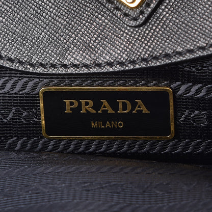 Prada Saffiano Tessuto Nylon Tote Nero Black 6 of 9