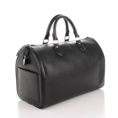 Louis Vuitton Epi Speedy 30 Black 3 of 8