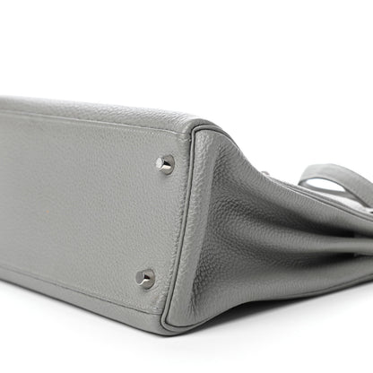 Hermes Togo Kelly Retourne 28 Gris Mouette 10 of 11