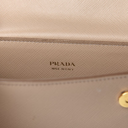Prada Saffiano Chain Wallet Cammeo 9 of 11