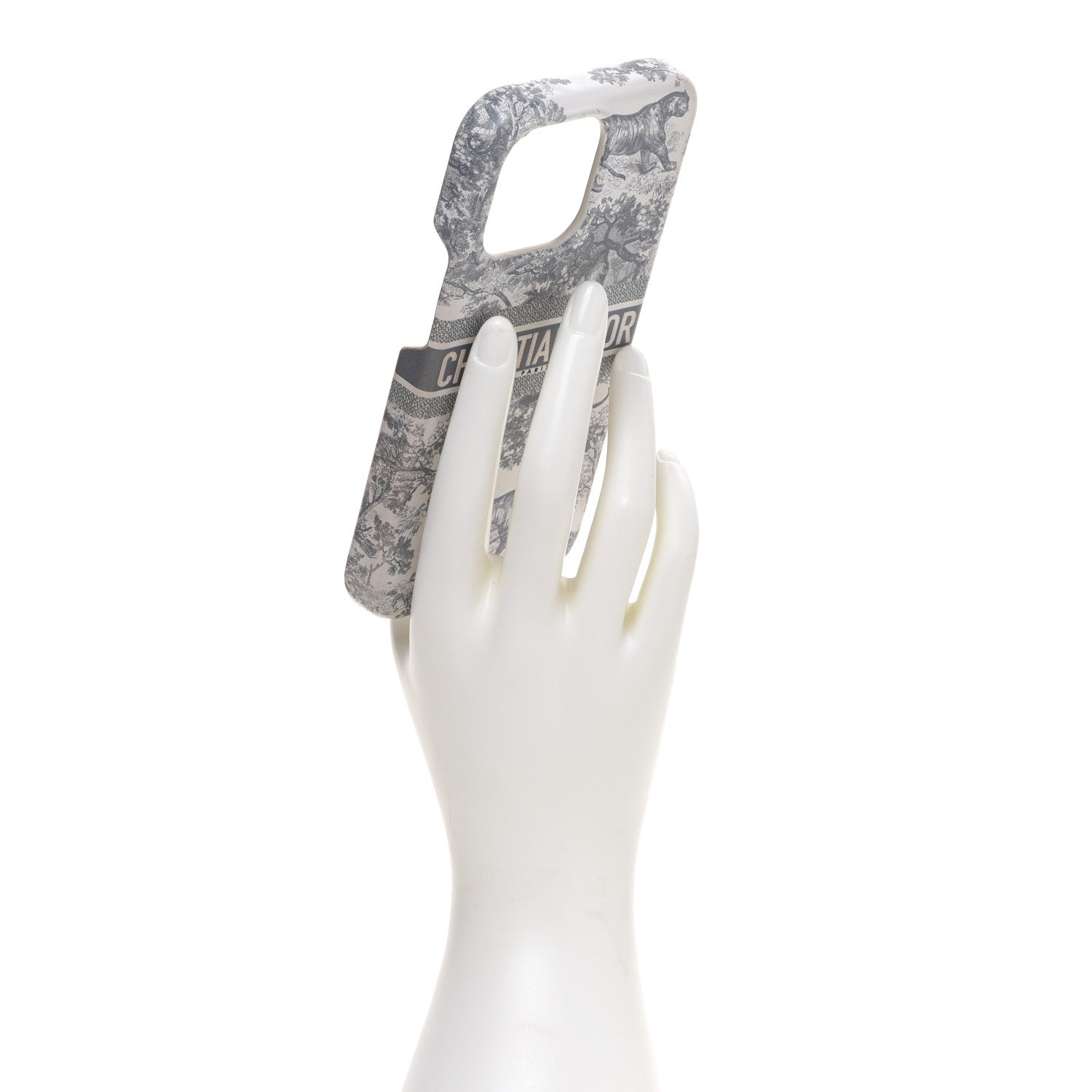 Christian Dior Calfskin Toile De Jouy iPhone 13 Pro Case Grey 2 of 5