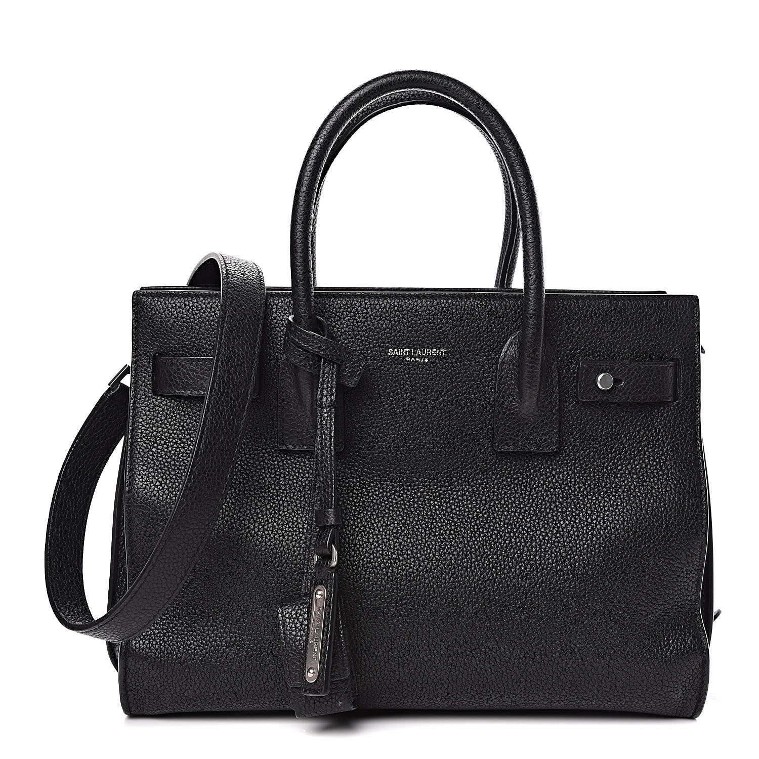 Saint Laurent Grained Calfskin Baby Sac De Jour Souple Black 1 of 10
