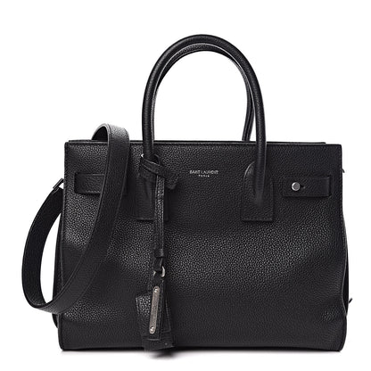 Saint Laurent Grained Calfskin Baby Sac De Jour Souple Black 1 of 10