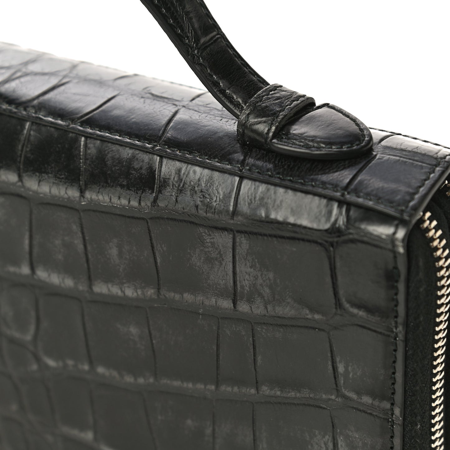 Crocodile Travel Document Case Black