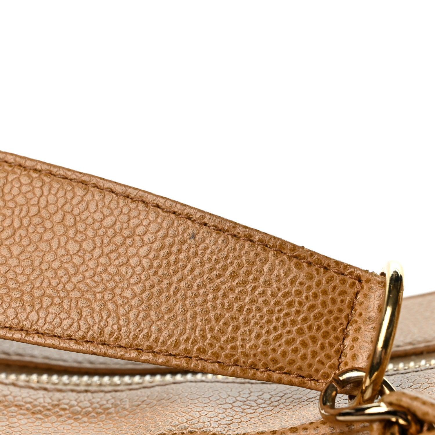 Chanel Caviar Quilted Timeless CC Shoulder Bag Beige 12 of 14