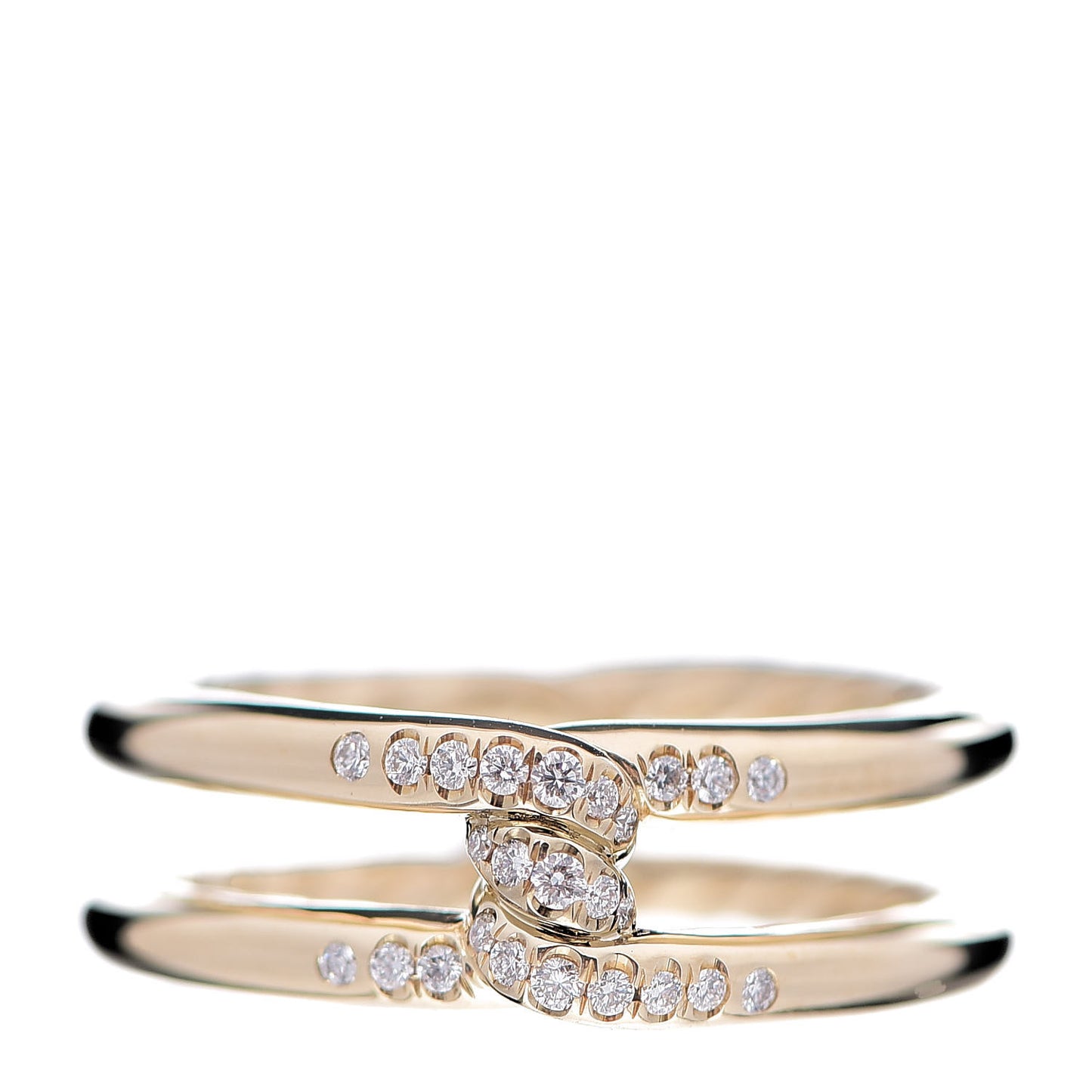 18K Yellow Gold Diamond 6.5mm Continuance Band Ring 54 7