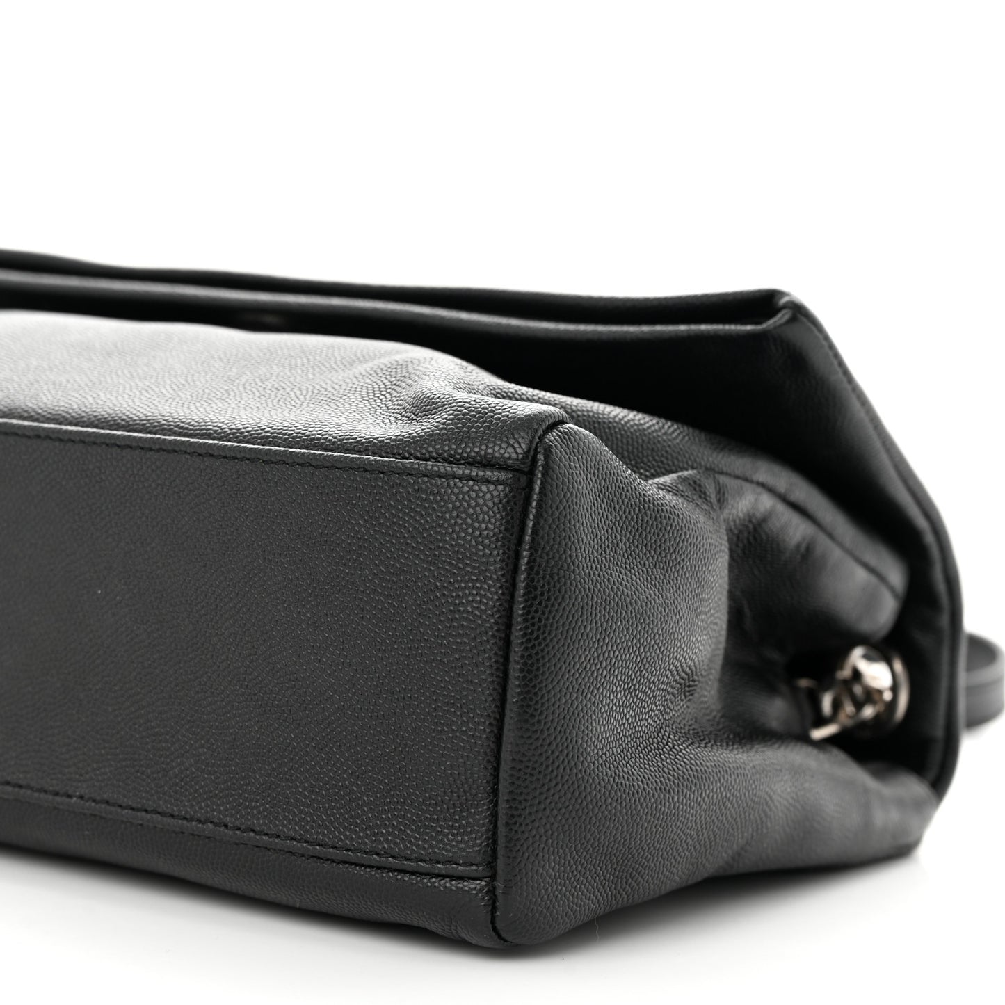Grain De Poudre Small West Hollywood Monogram Fold-Over Bag Black